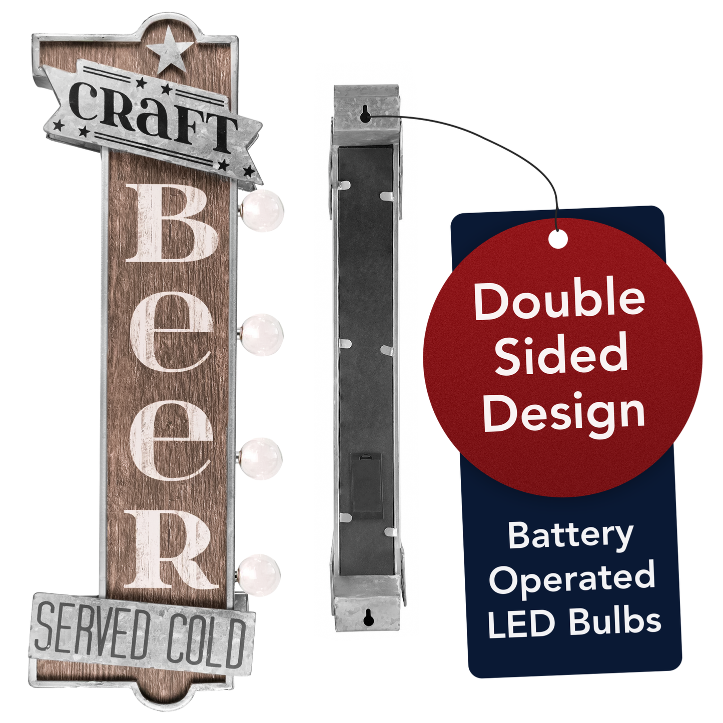 Craft Beer Vintage LED Marquee Sign Wall Decor