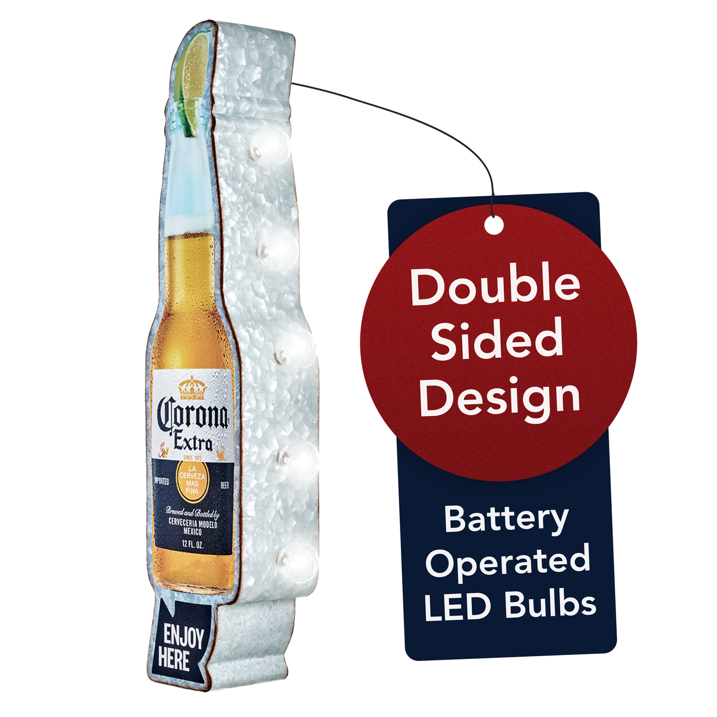 Metal Corona Extra LED Marquee Sign