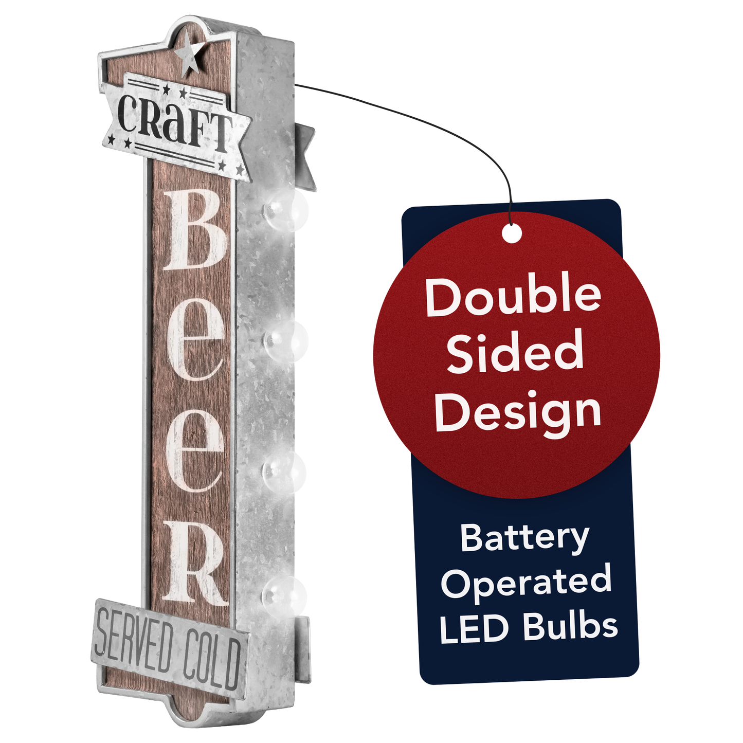 Craft Beer Vintage LED Marquee Sign Wall Decor