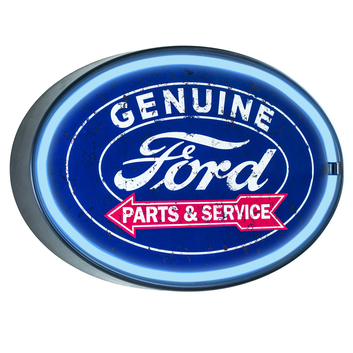 Officially Licensed Genuine Ford Parts & Service LED Neon Light Sign Wall Decor (10.25" x 16.25")