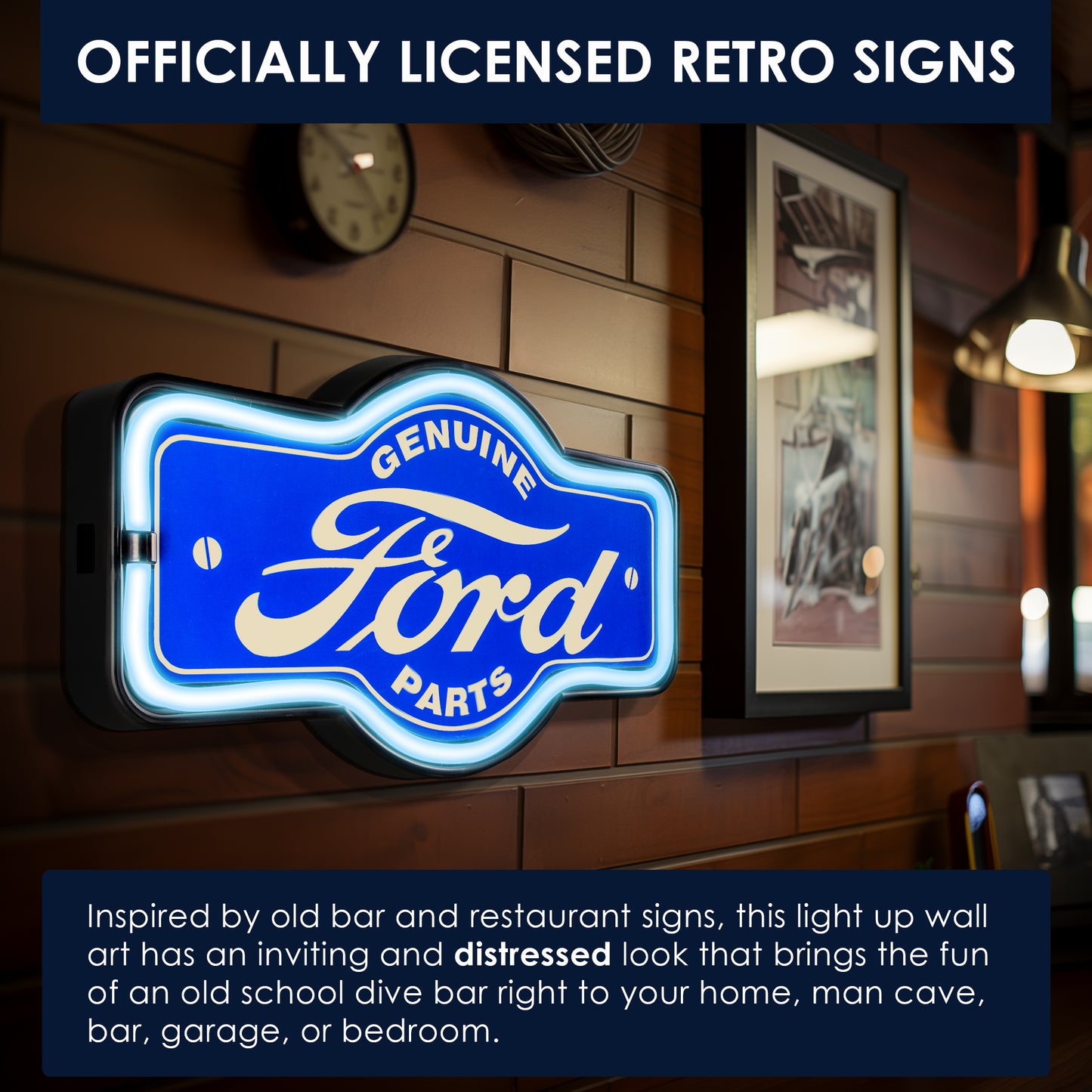 Officially Licensed Genuine Ford Parts LED Neon Sign (9.5" x 17.25")