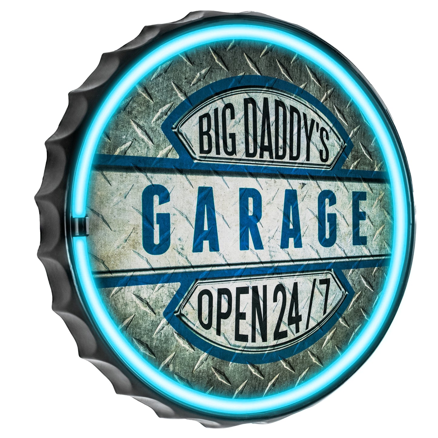 Big Daddy's Garage LED Neon Light Sign Wall Decor (12.5”)