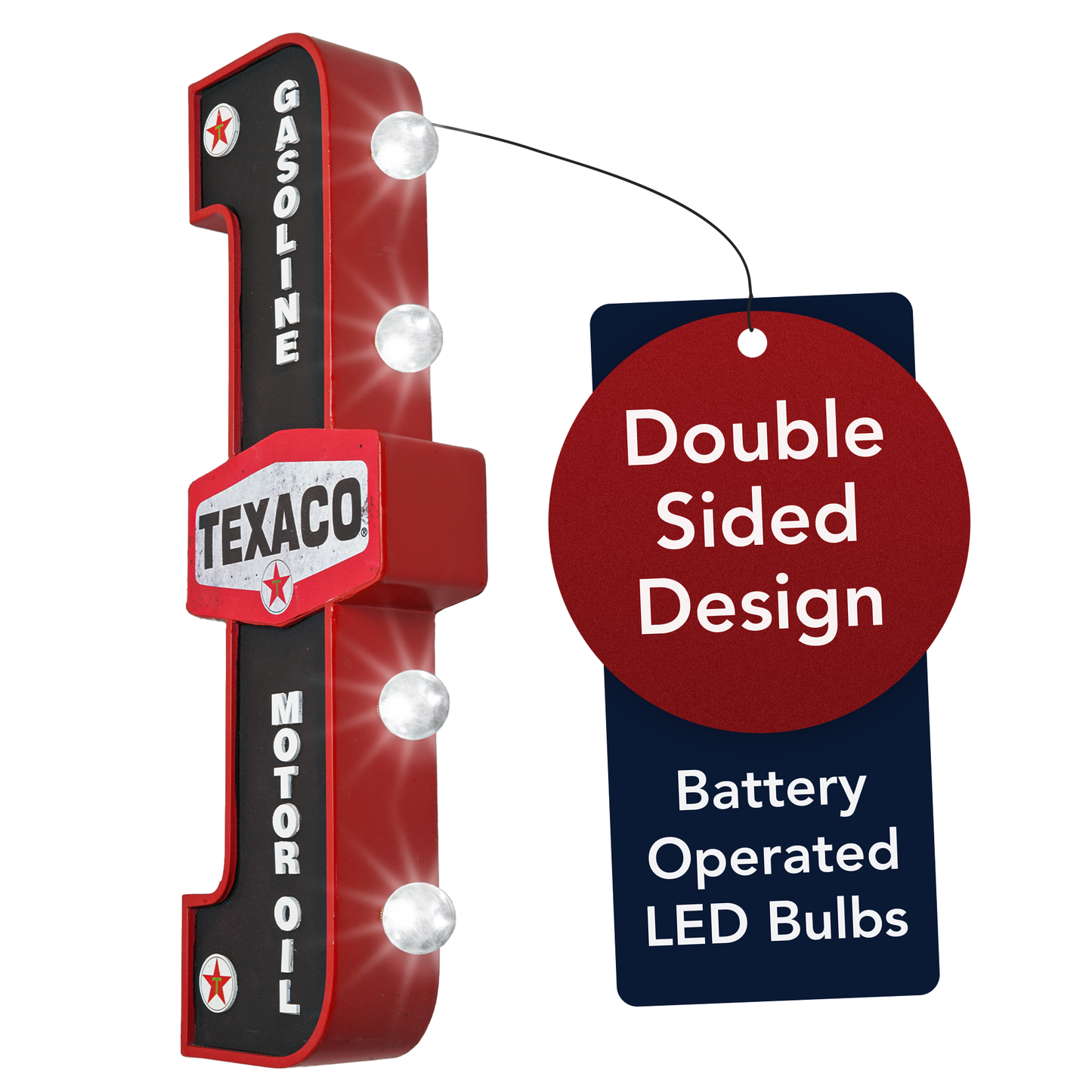 Officially Licensed Vintage Texaco LED Marquee Sign
