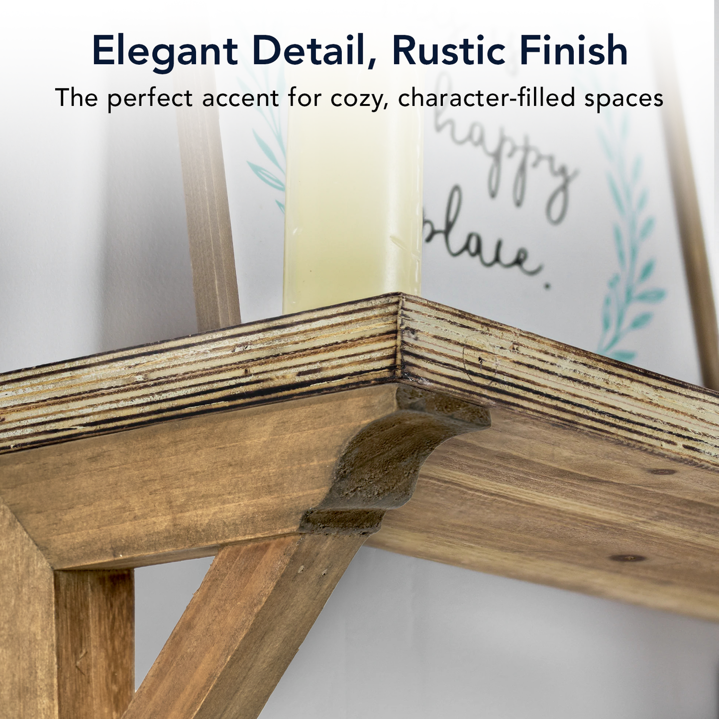 Rustic Wood Corbels Brackets (Set of 2)