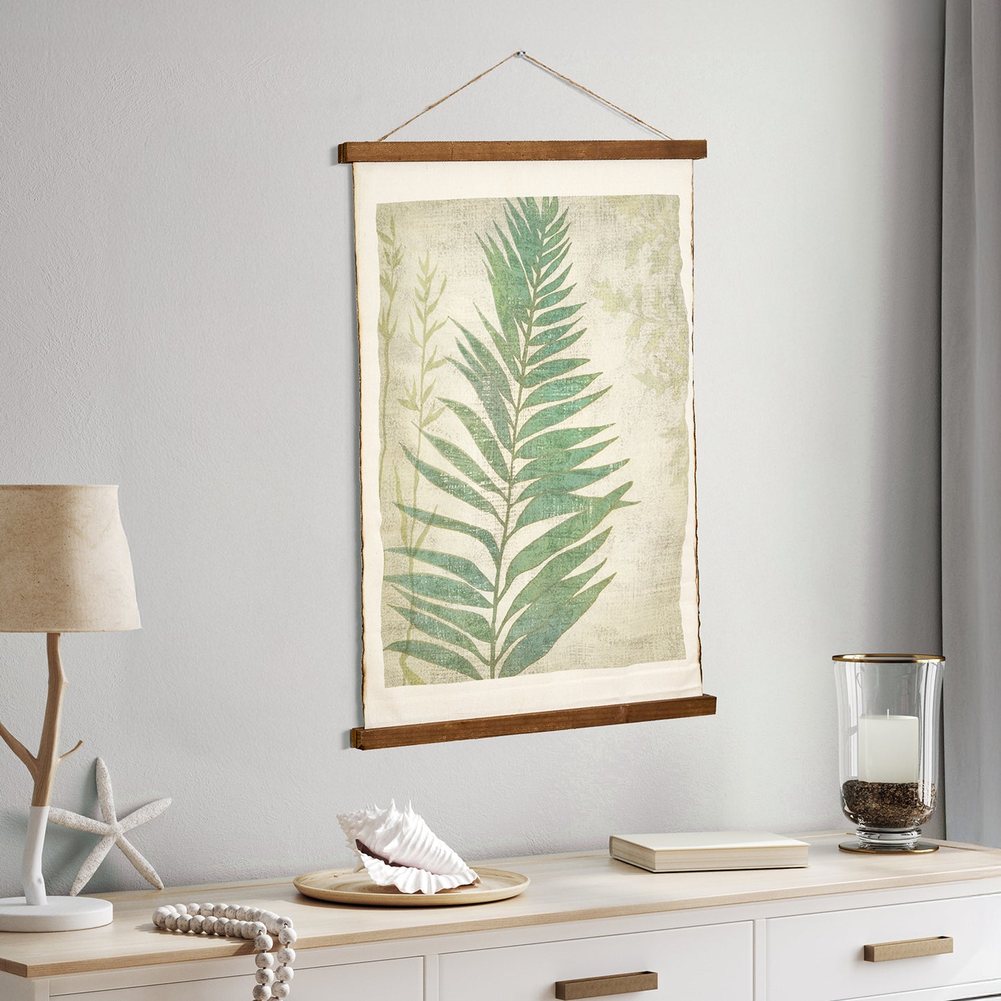 Leaf Scroll Cotton Wall Tapestry