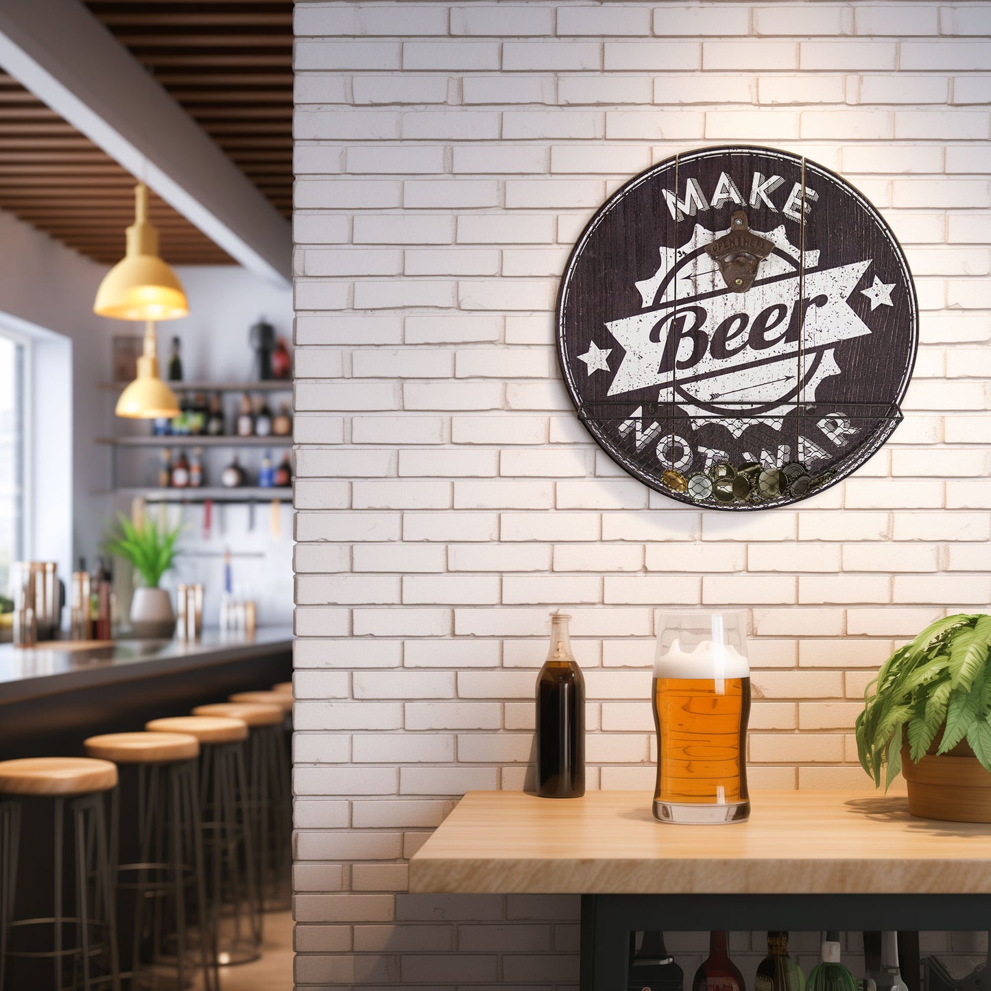 Make Beer Not War Bottle Opener
