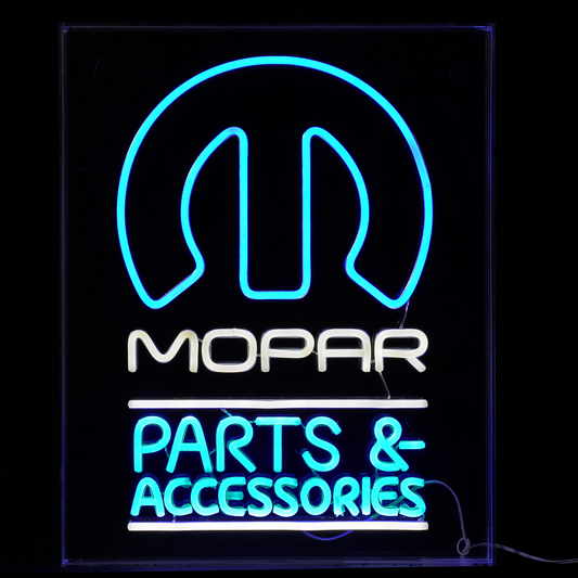 Licensed Mopar Parts & Accessories Acrylic LED Wall Decor Sign  - 16" x 20"
