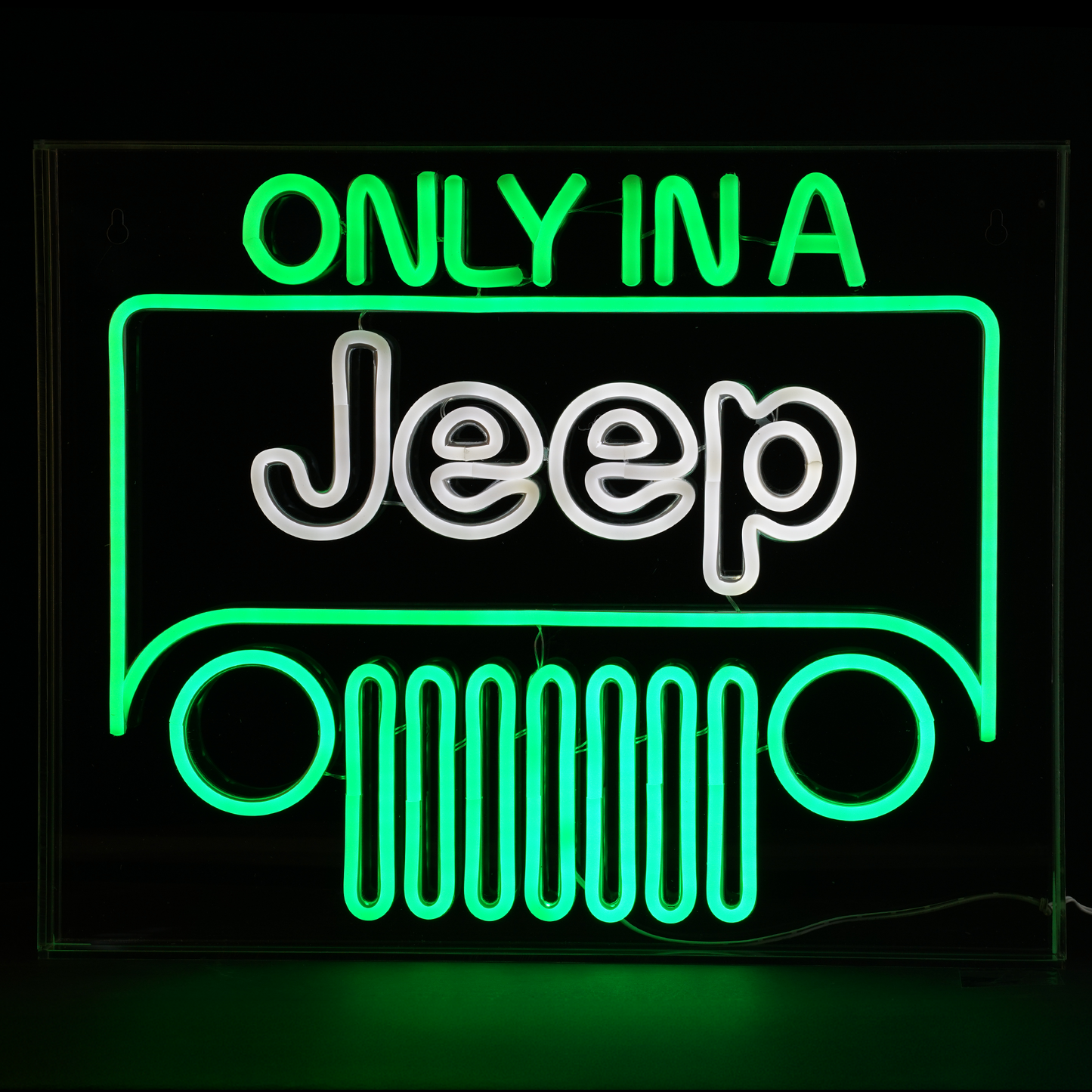 Licensed Only In A Jeep Acrylic LED Wall Decor Sign - 20" x 16"