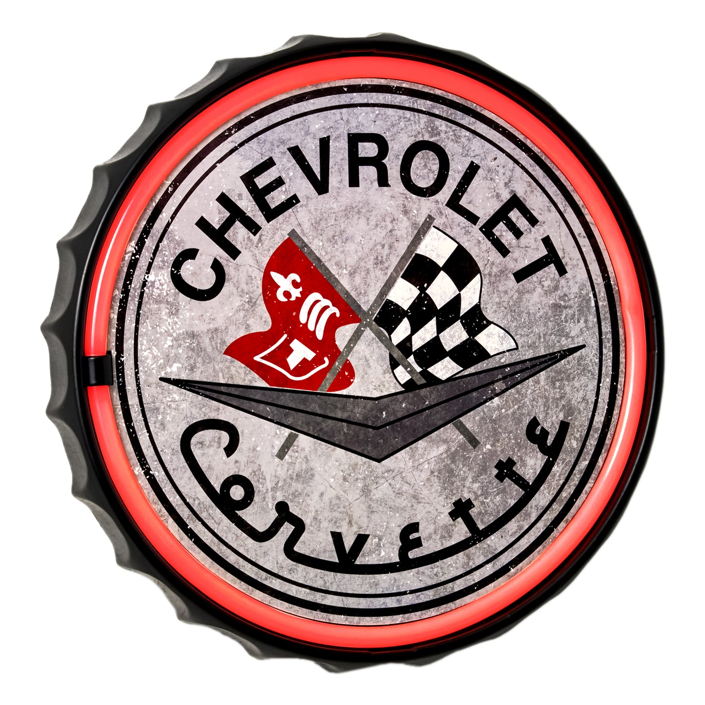 Licensed Chevrolet Bottle Cap Shaped Neon LED Rope Wall Sign (12.5")