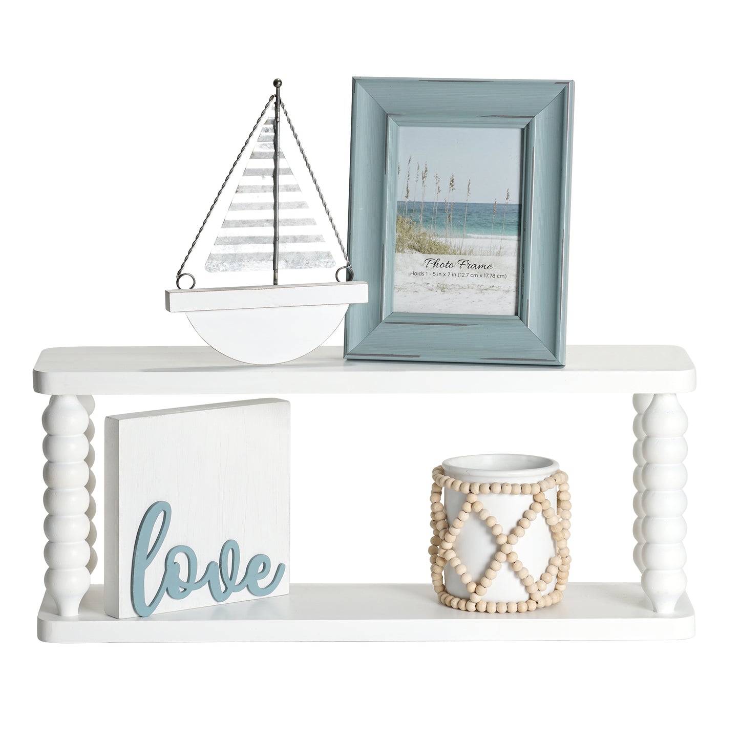 Galleon Wall Shelf-White