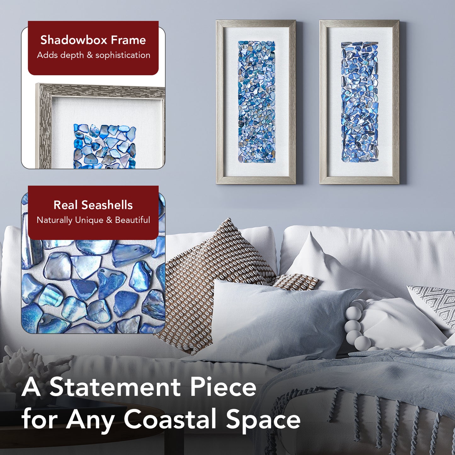 Ocean Blues Framed Landscape
