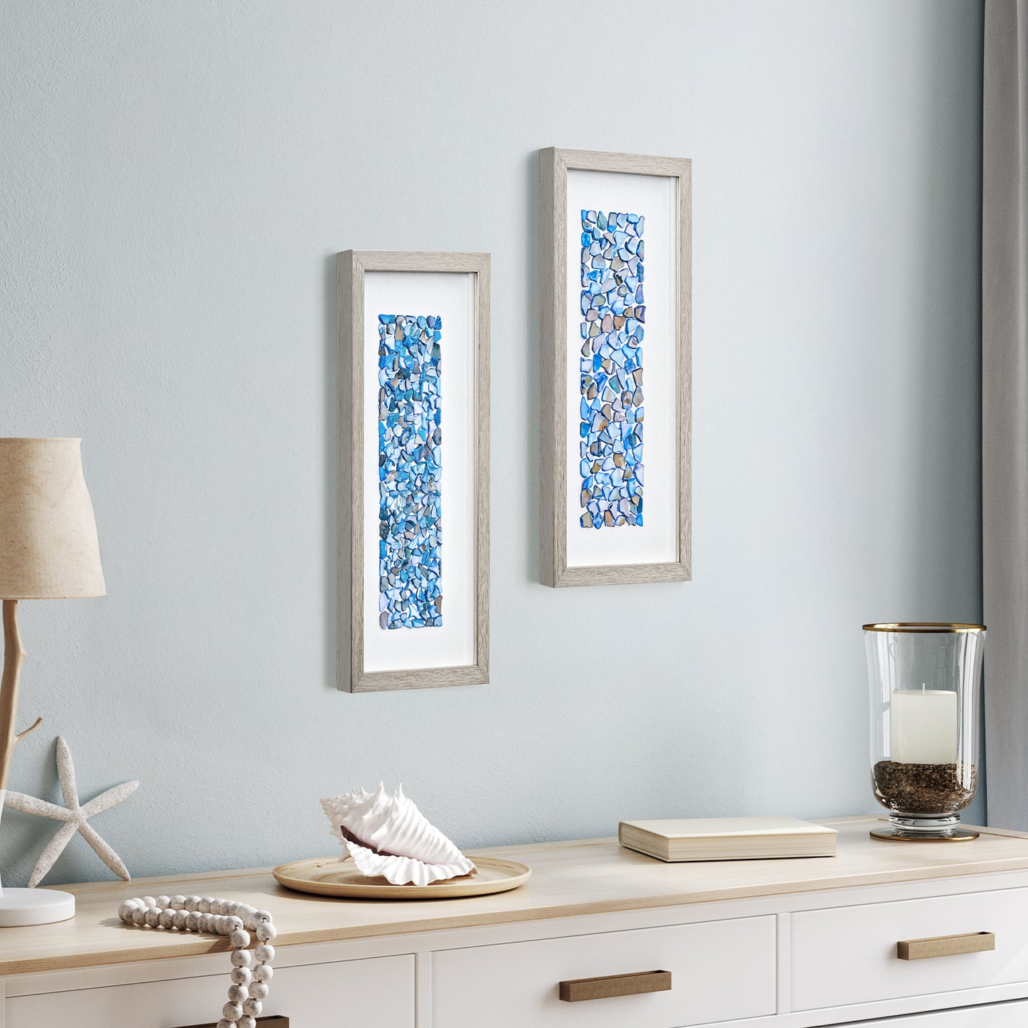 Ocean Blues Framed Landscape