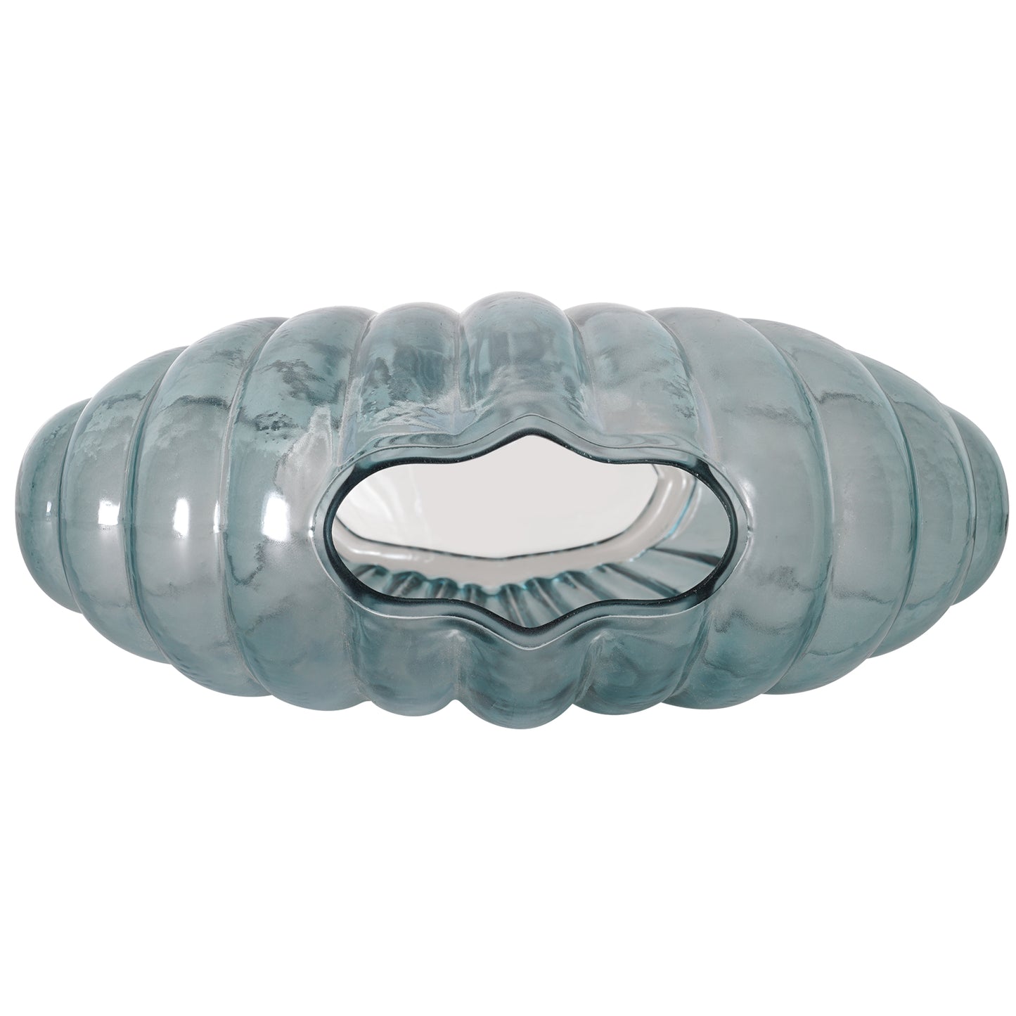 Sea Scallops Azure Glass Vase Set