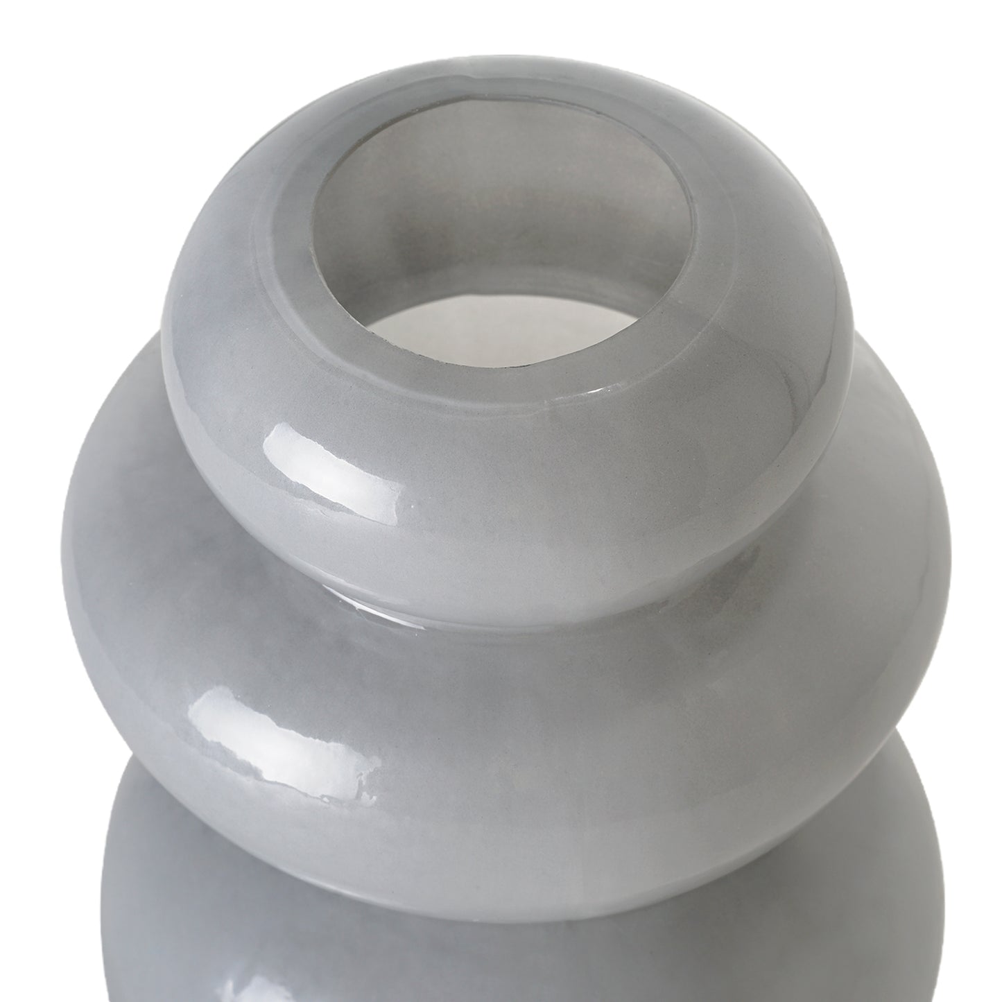 Cool Grey Cairns Glass Vase Set