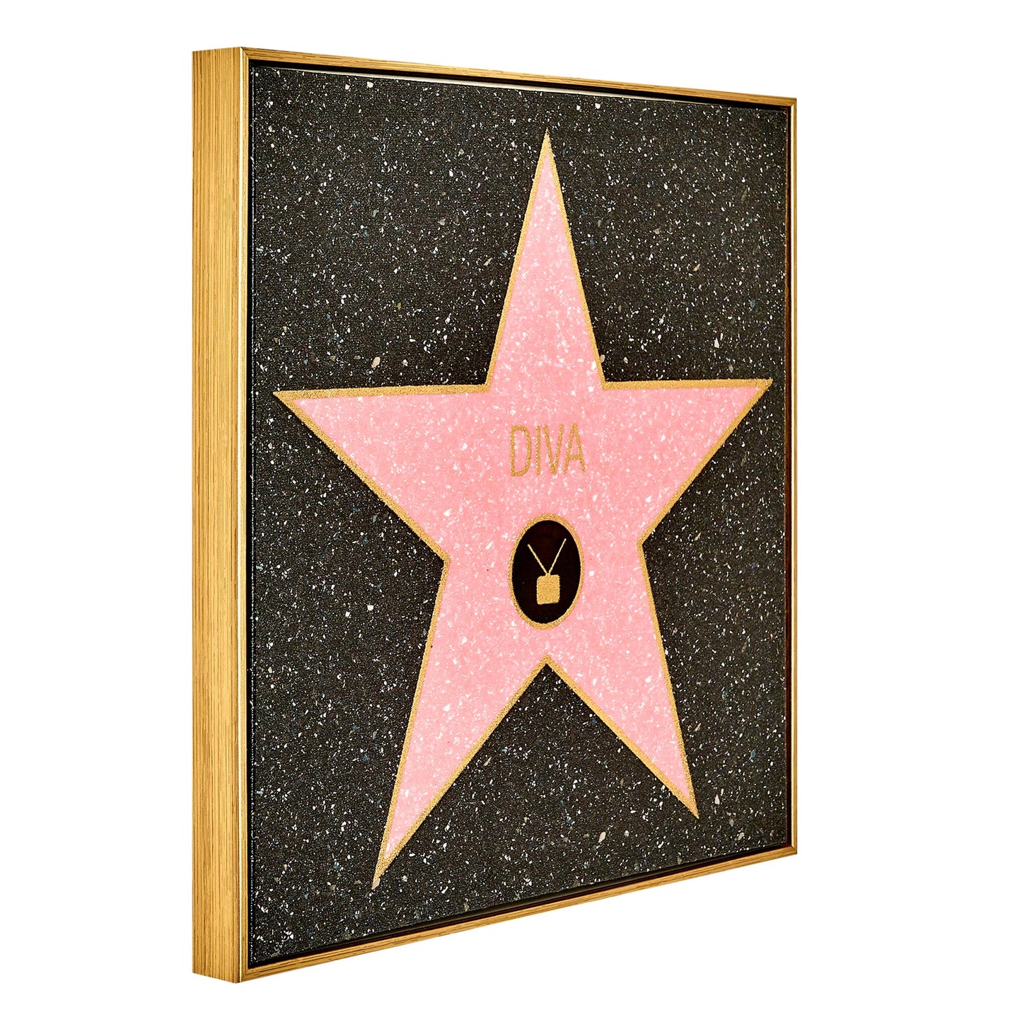 Diva Framed Canvas Wall Decor 16" x 16"