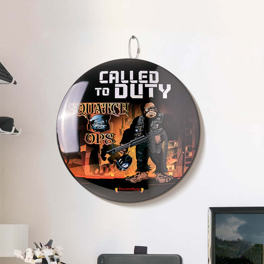 Called To Duty Round Dome Metal Sign - 15"