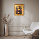 Ornate Framed Mona Lisa Canvas Print by Leonardo da Vinci 18.5" x 22.25"