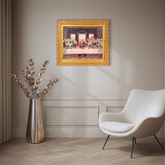 Ornate Framed The Last Supper Canvas Print by Leonardo da Vinci 31.5" x 27.62"