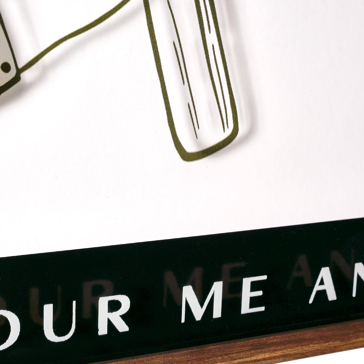 Pour Me Another Printed Glass Framed Wall Decor