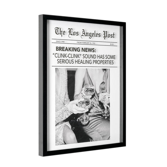 Los Angeles Post Printed Glass Framed Wall Decor