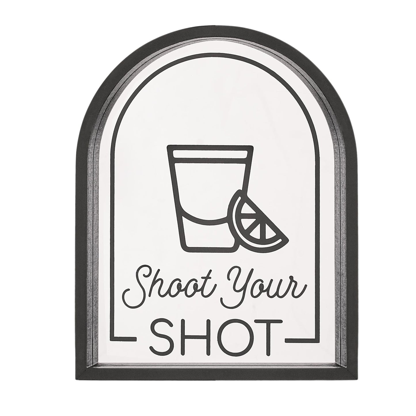 Shoot your Shot Printed Framed Mirror