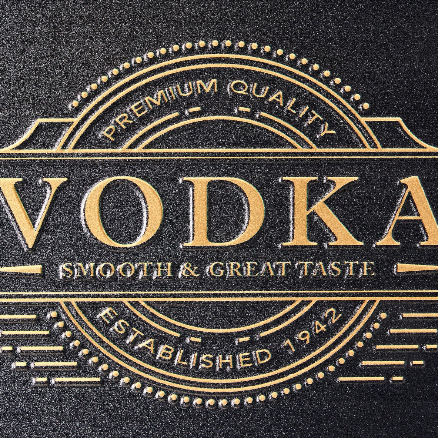Vodka Metal Embossed Sign