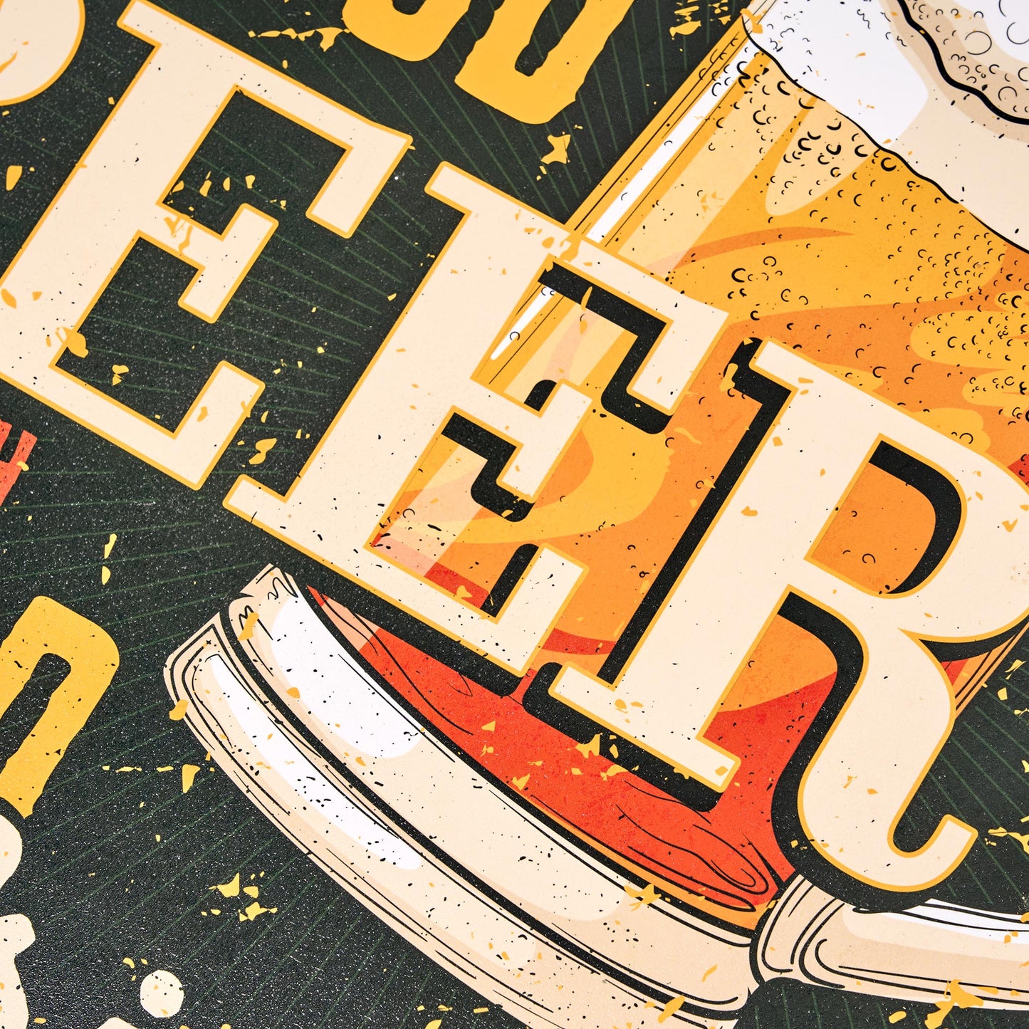 Good Beer, Good Friends Round MDF Wall Plaque - 20" x 20" x 0.35"