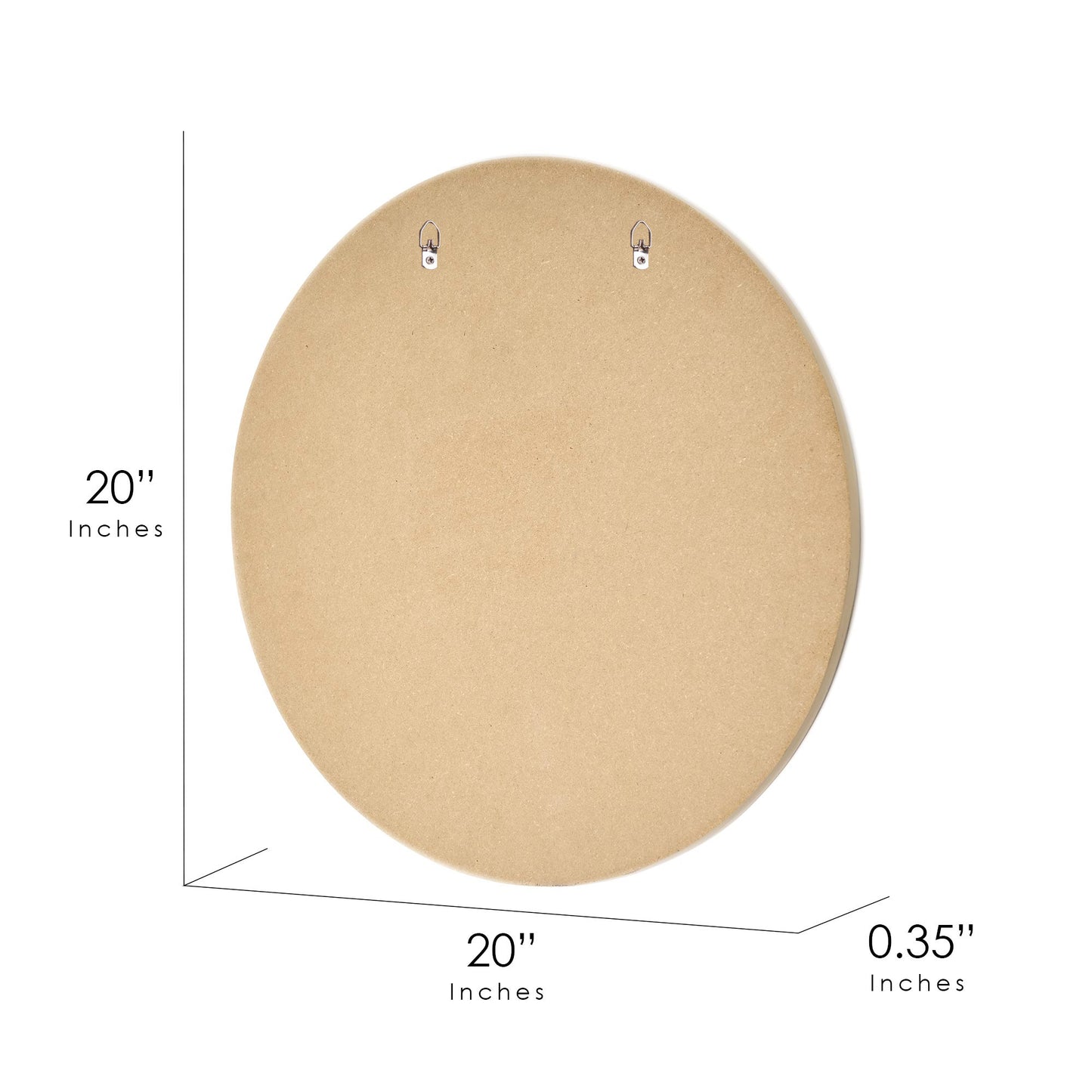 Classic Car Garage Round MDF Wall Plaque - 20" x 20" x 0.35"