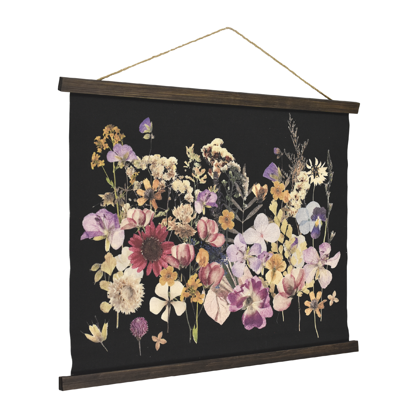Boho Botanical Dried Flowers Wall Art - Framed Floral Decor