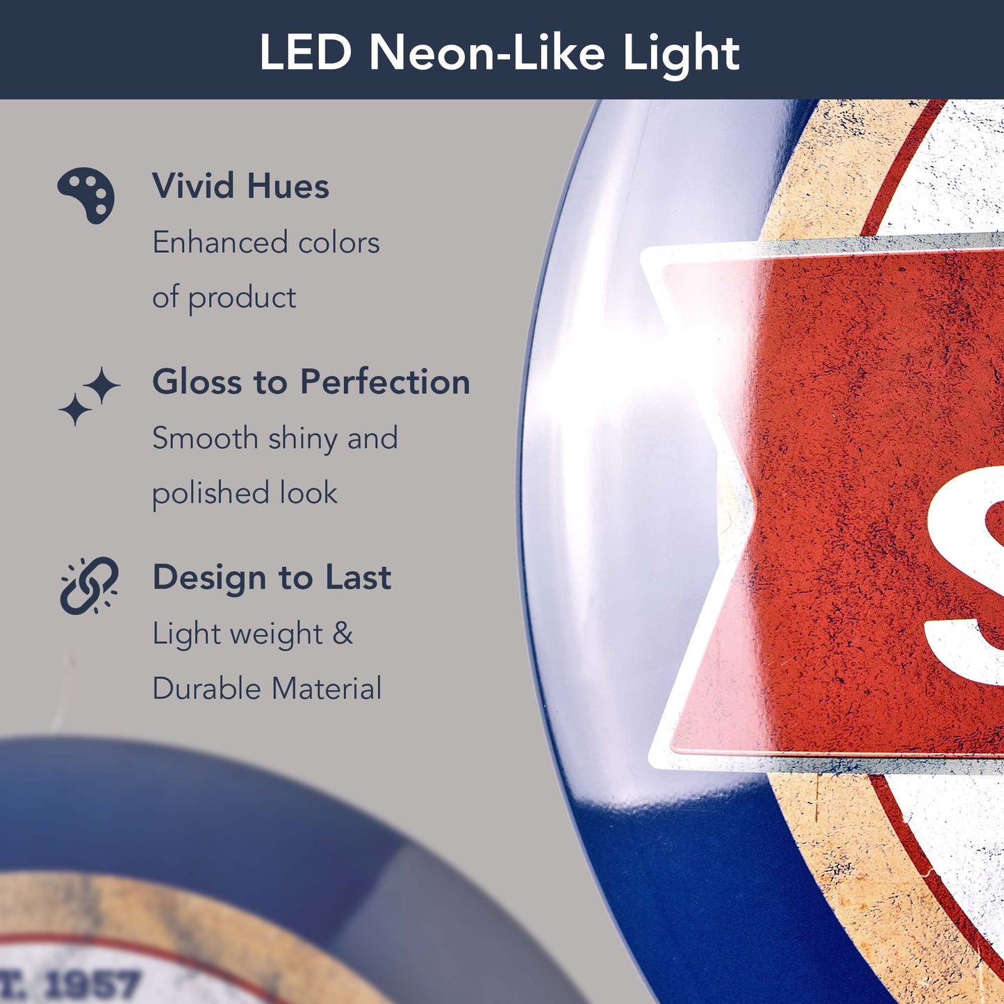 Busted Knuckle Repair Garage Domed Metal Sign Round Dome Metal Sign - 15"