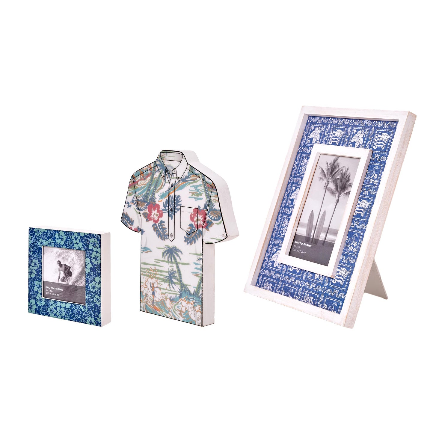 Kona Coast by Reyn Spooner Lahaina Sailor, Biscus Bounty, Kaimana Beach Table Top Decor Bundle