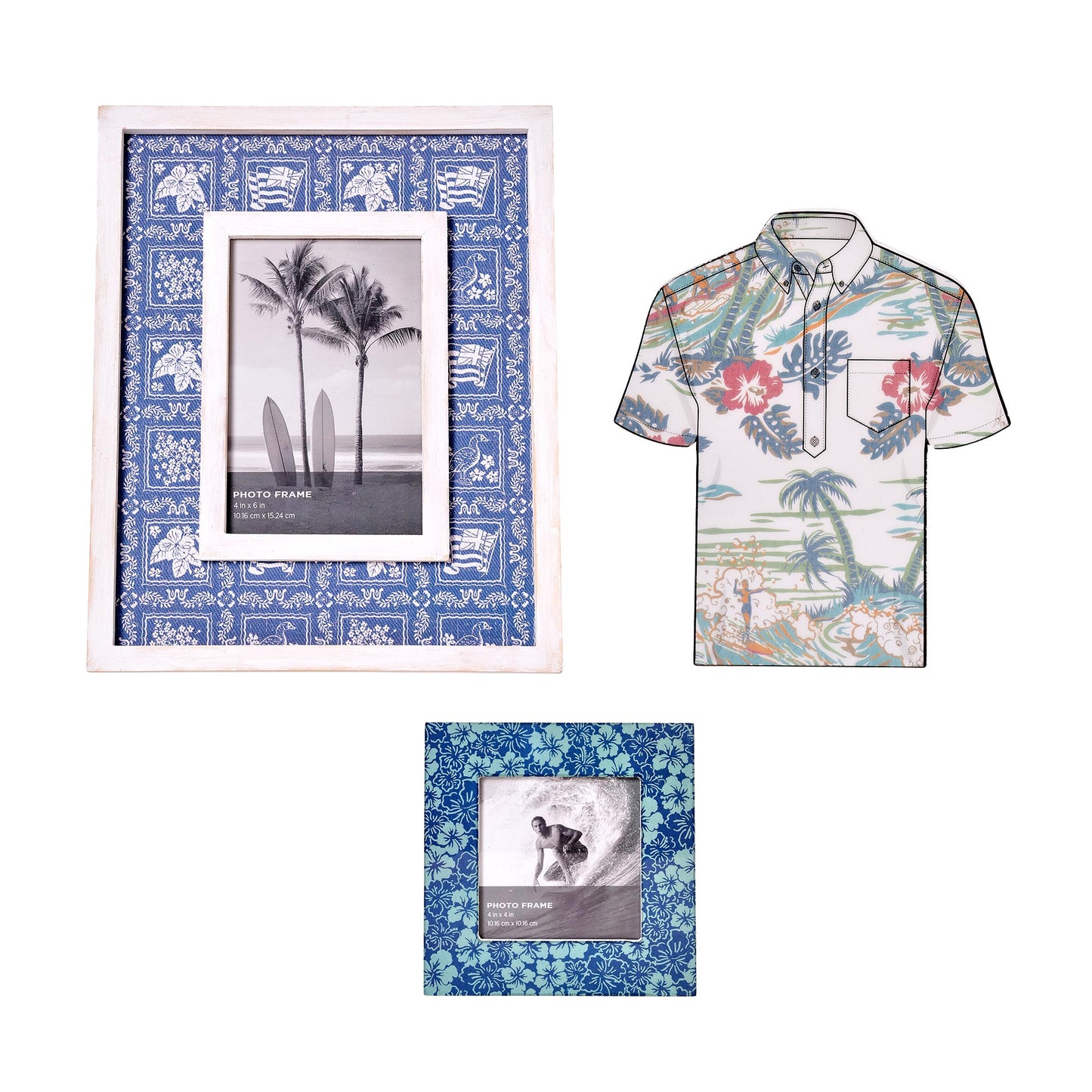 Kona Coast by Reyn Spooner Lahaina Sailor, Biscus Bounty, Kaimana Beach Table Top Decor Bundle
