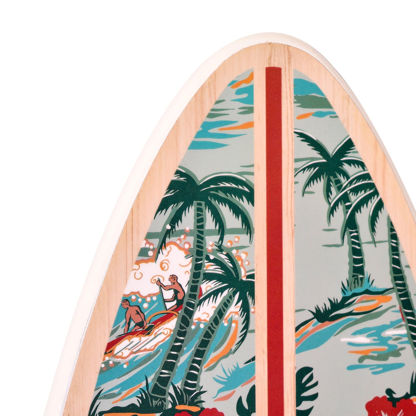 Kona Coast by Reyn Spooner 50th State Island Paradise Surfboard Plaque - 8" x 24"