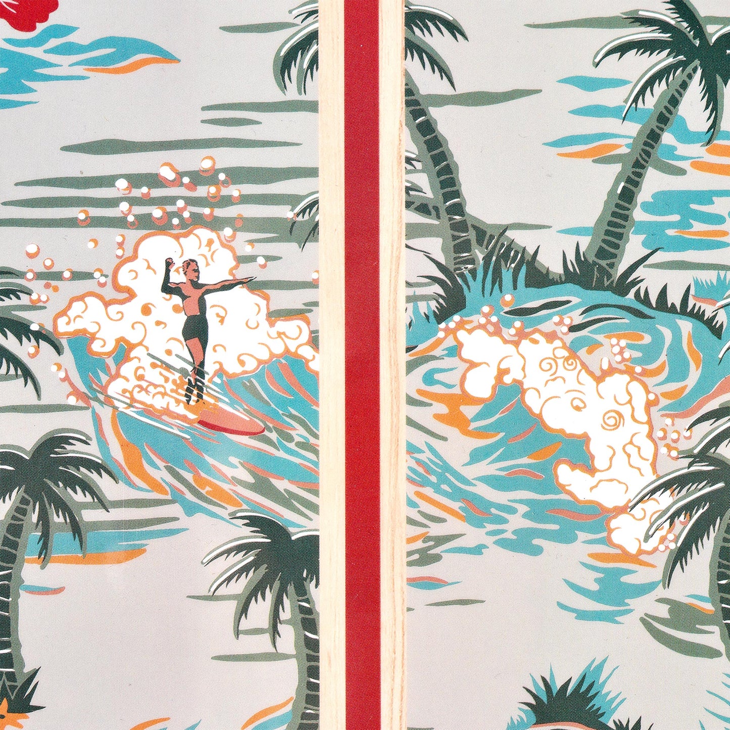 Kona Coast by Reyn Spooner 50th State Island Paradise Surfboard Plaque - 8" x 24"