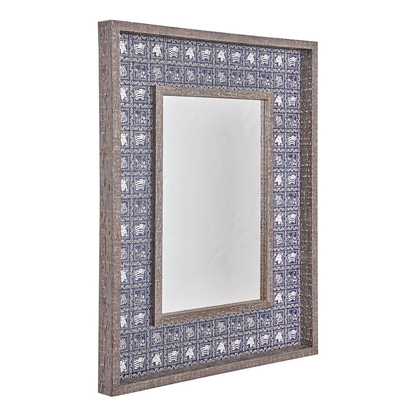 Kona Coast by Reyn Spooner Navy Lahaina Sailor Double Frame Mirror w/Lacquer - 22" x 28"