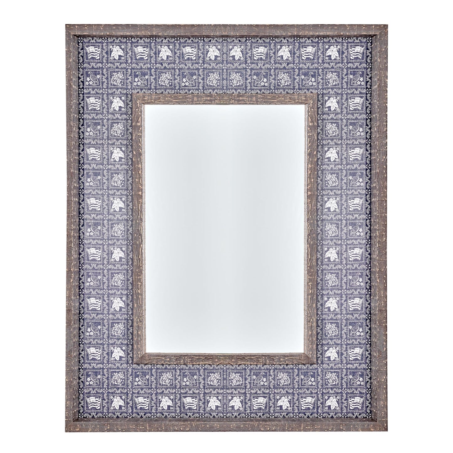 Kona Coast by Reyn Spooner Navy Lahaina Sailor Double Frame Mirror w/Lacquer - 22" x 28"