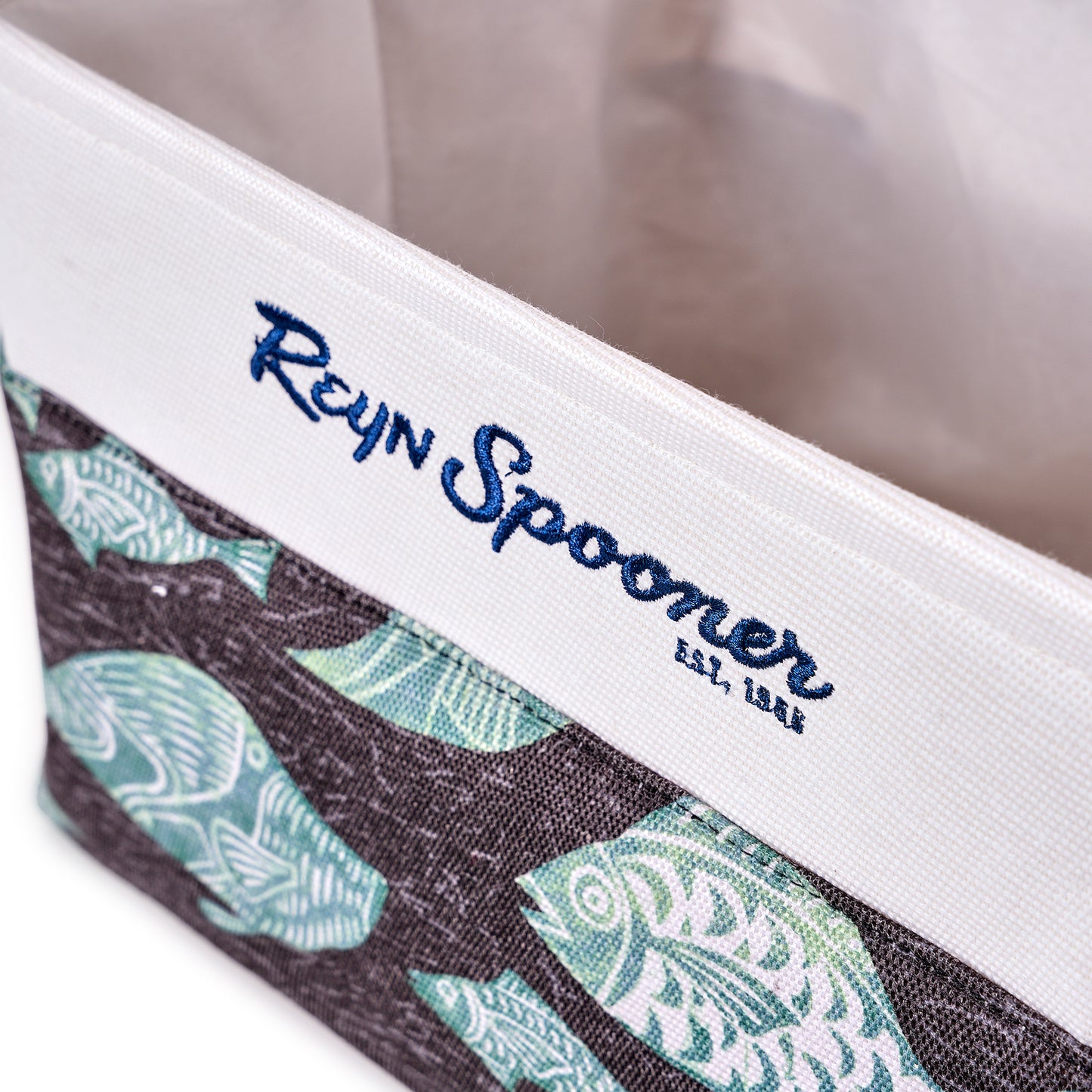 Kona Coast by Reyn Spooner 50th State Waves, The Reef, Island Paradise, Printed Fabric Basket Set of 3