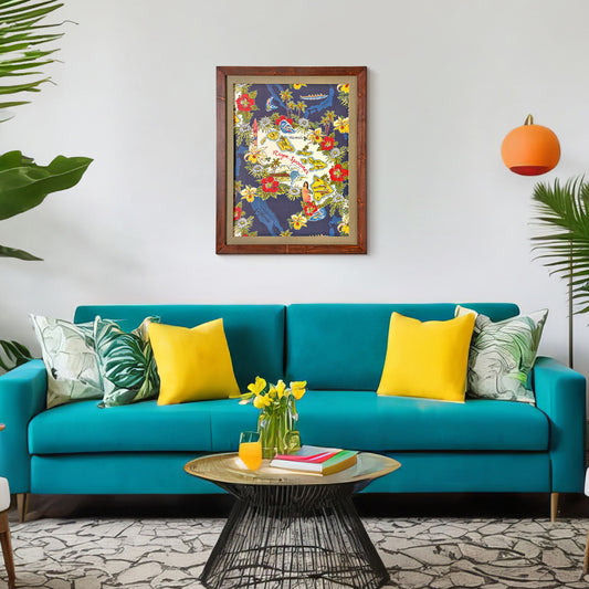 Kona Coast by Reyn Spooner Framed Oceanic Print Story Wall Art - 19.5" x 25.5"