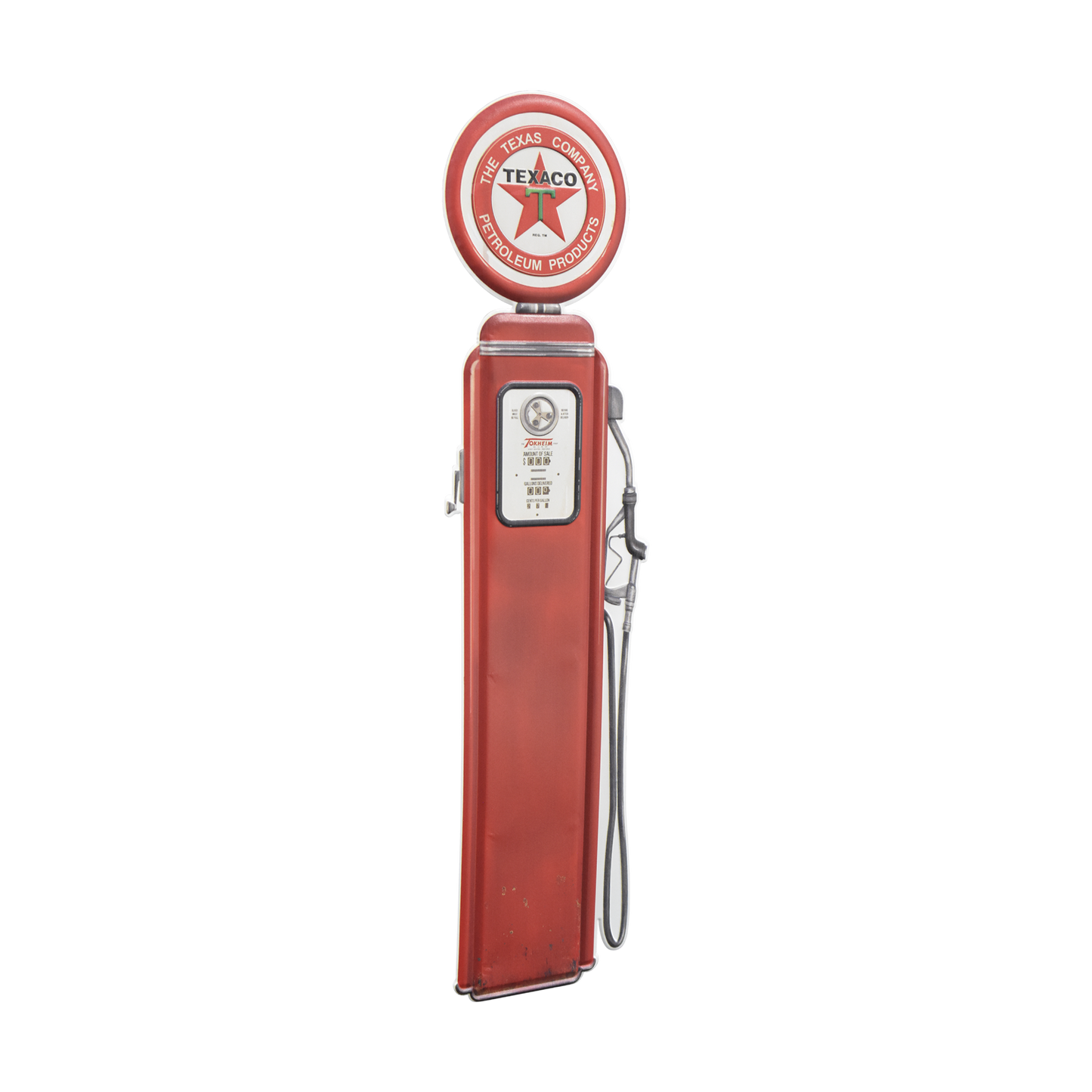 Texaco Oil Vintage Gas Pump Metal Sign - Retro Garage Decor