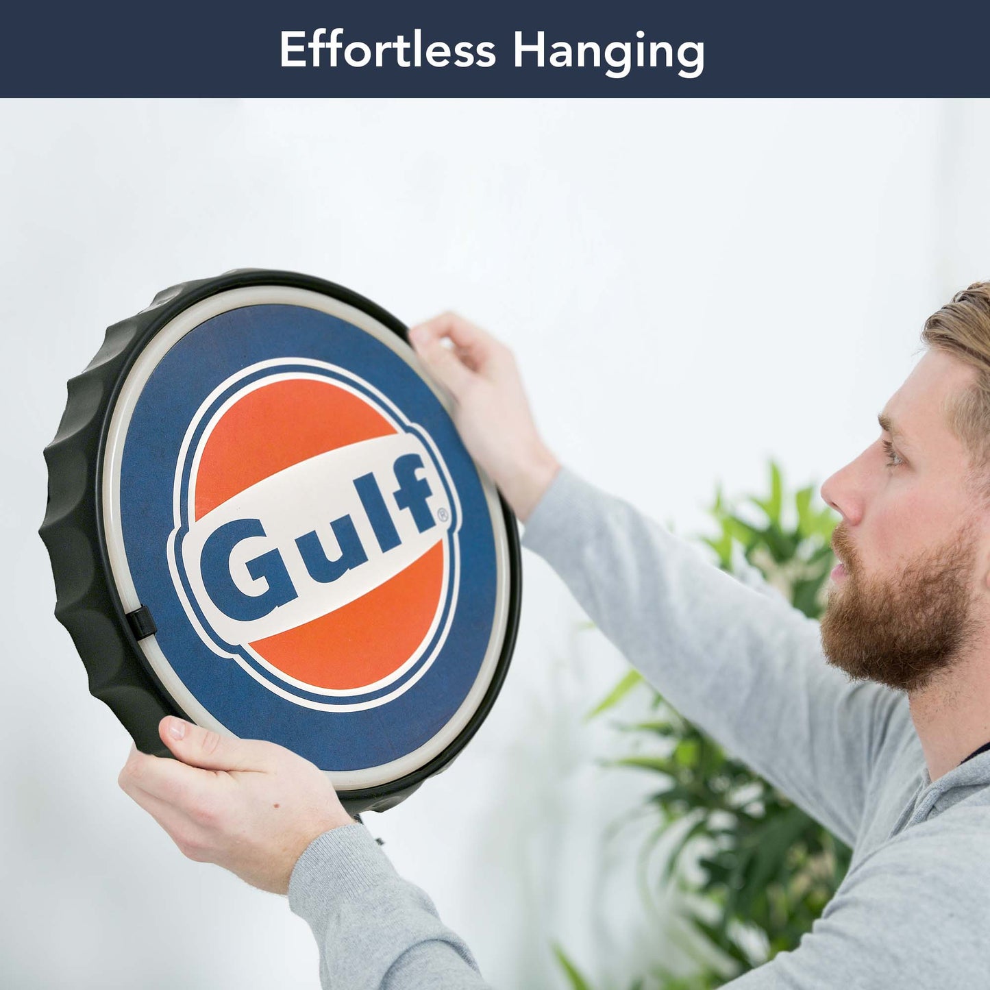 Gulf Round Neon Rope Bar Sign - 12"