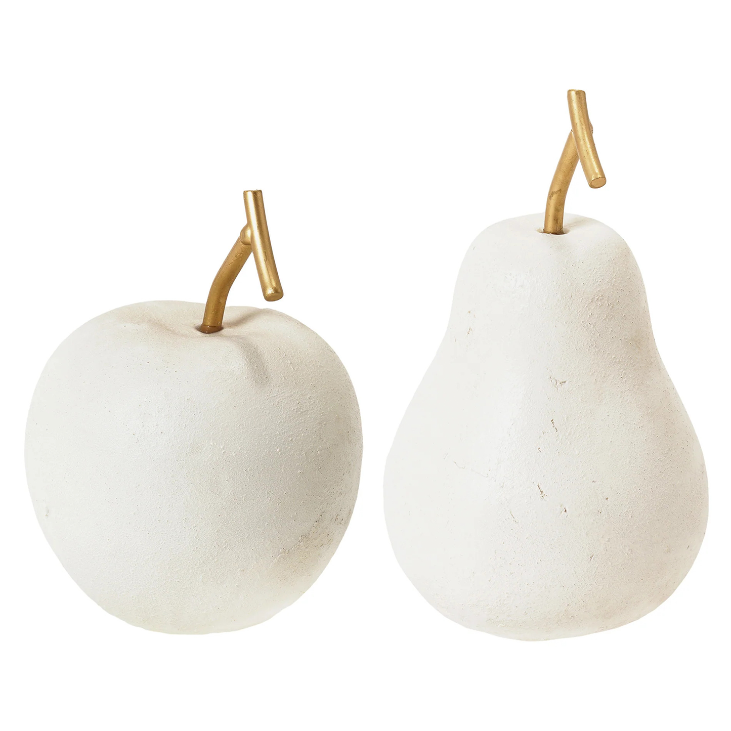 Resin Apple And Pear Fruit Tabletop Decor, Set Of 2