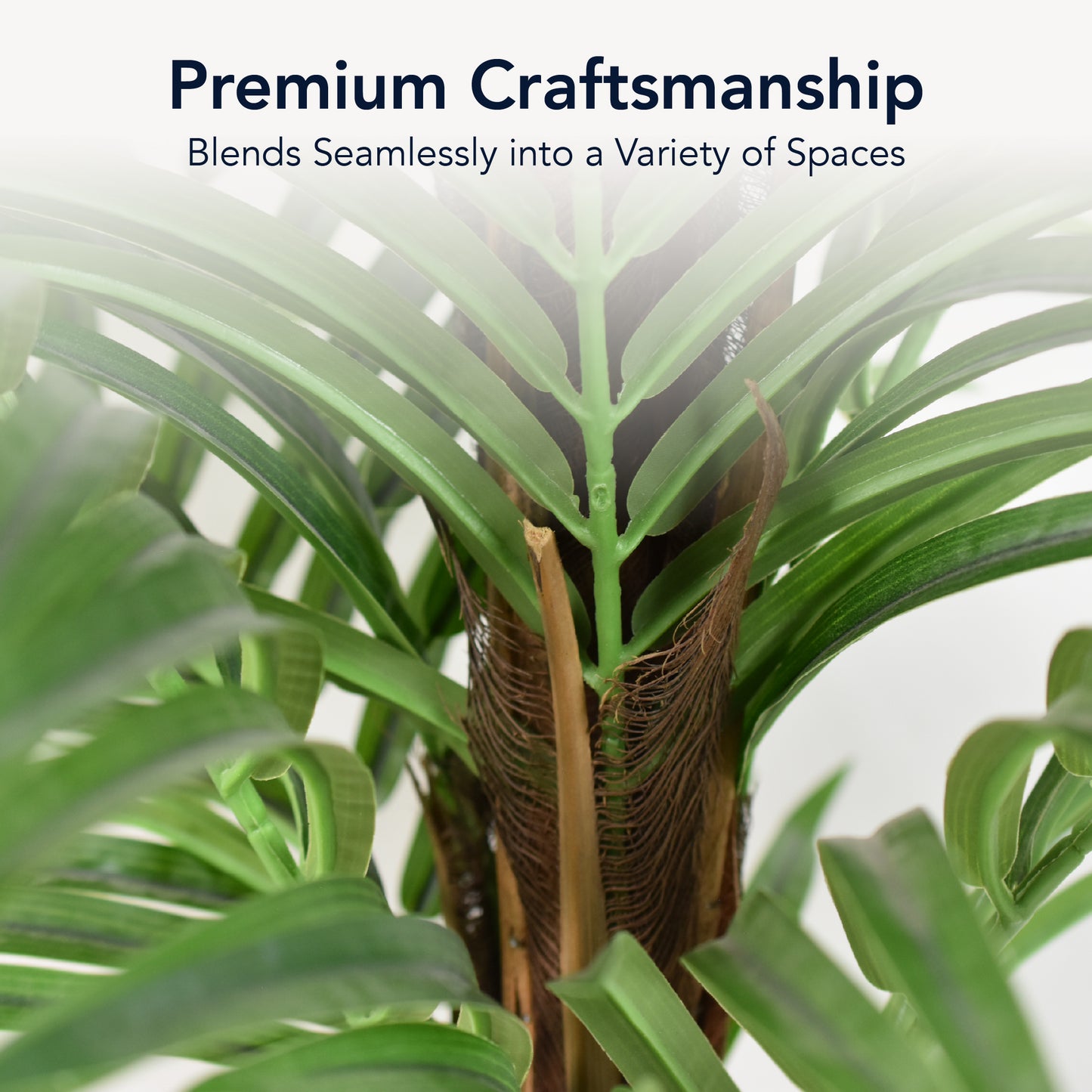 Artificial Palm Tree in Cement Pot Faux Plant for Home or Office - 60"