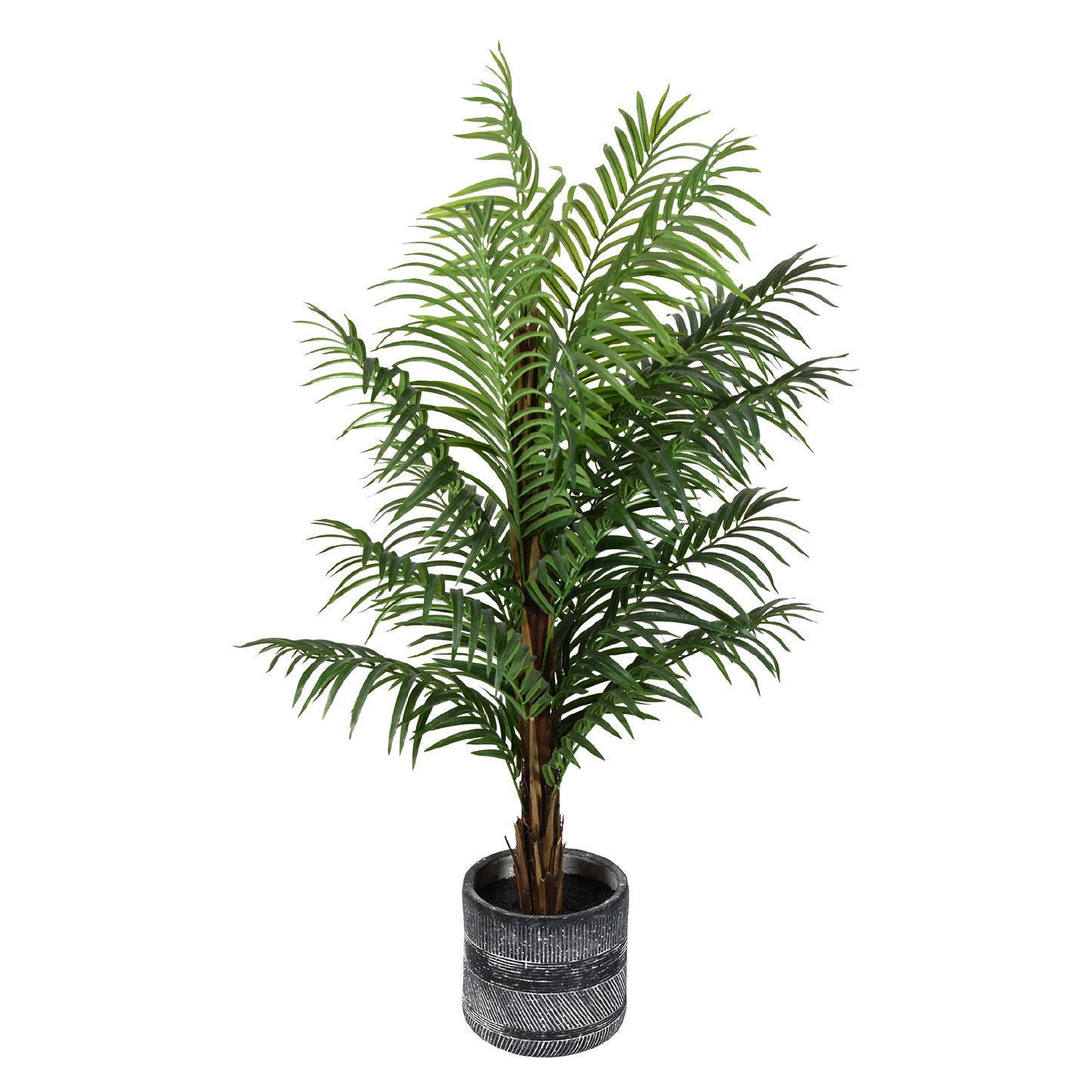 Artificial Palm Tree in Cement Pot Faux Plant for Home or Office - 60"