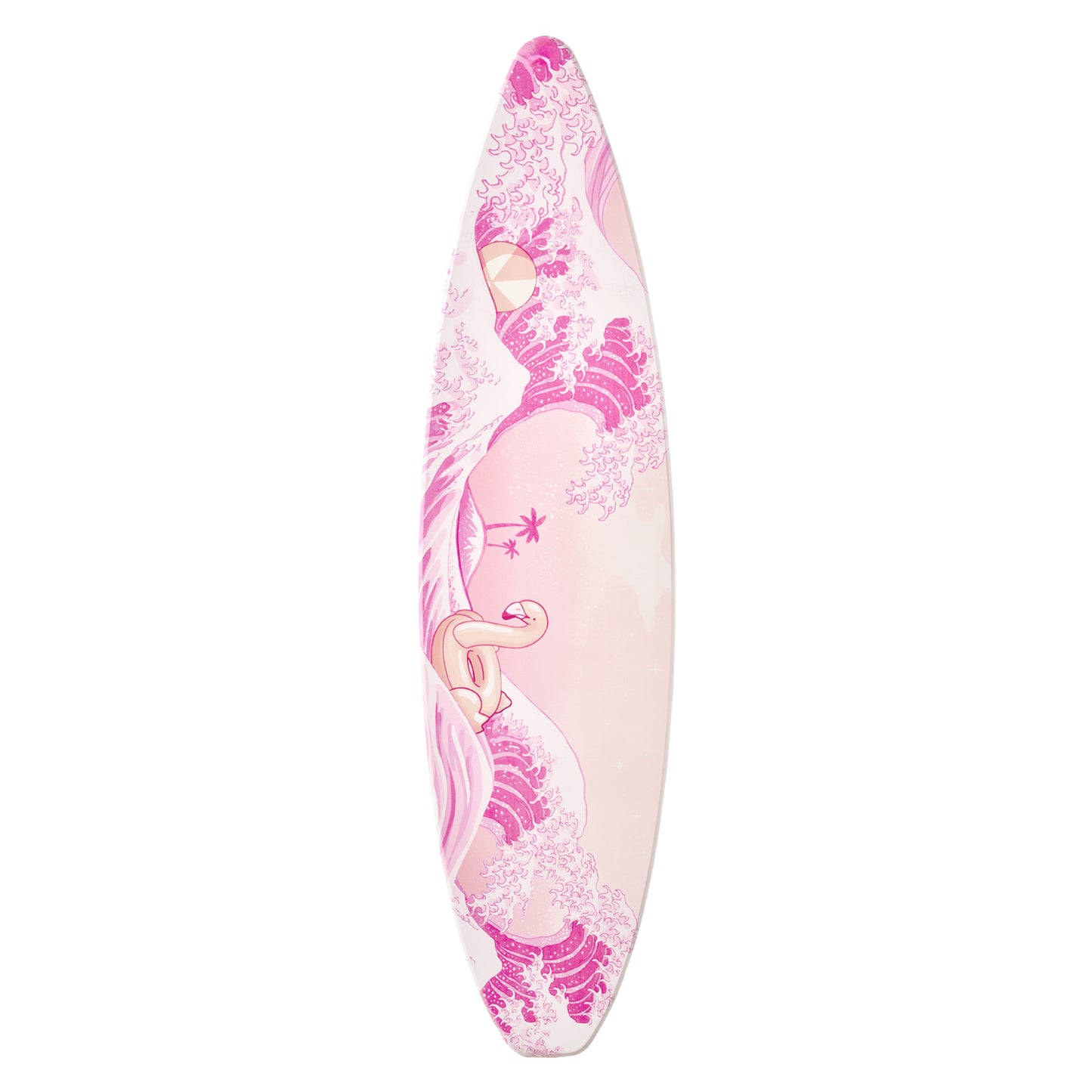 Surfboard - Pink Flamingo & Beachball Wall Art Decor