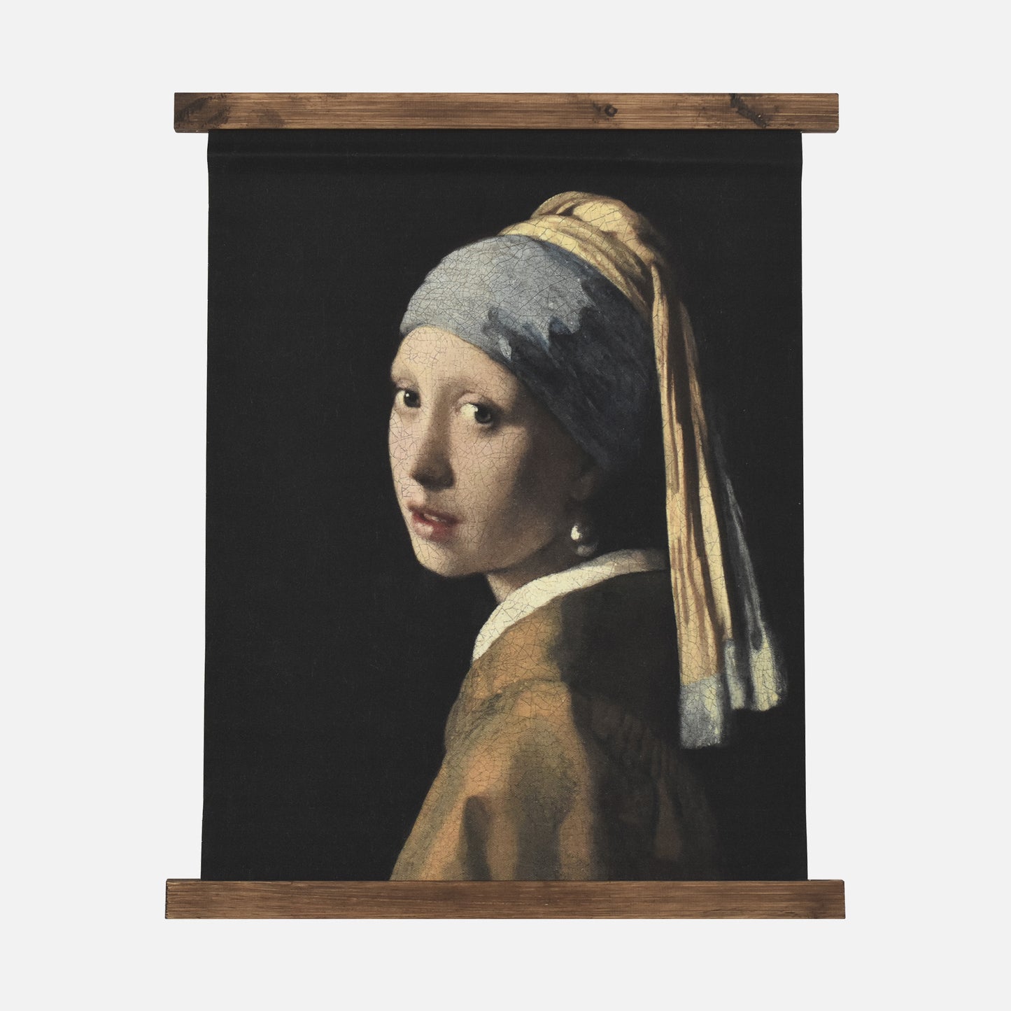 Girl with a Pearl Earring Hanging Tapestry Canvas Wall Art by Vermeer