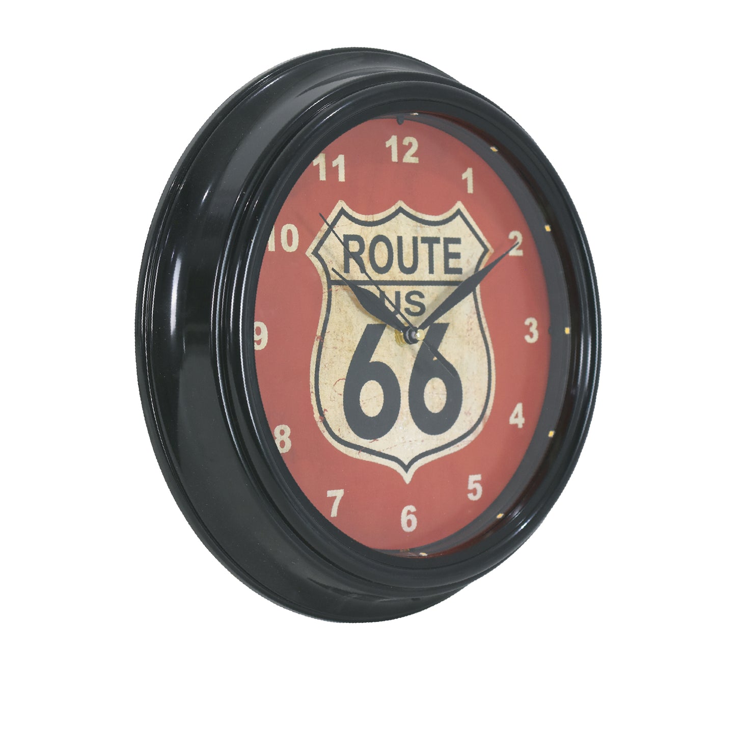 Route 66 LED Wall Clock - Vintage Shield Modern Decor 12"