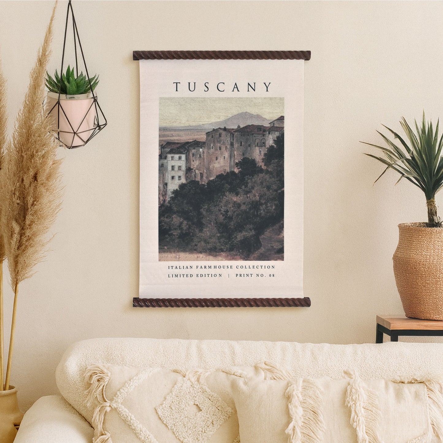 Tuscany Boho Landscape Tapestry Wall Hanging - Cotton Decor
