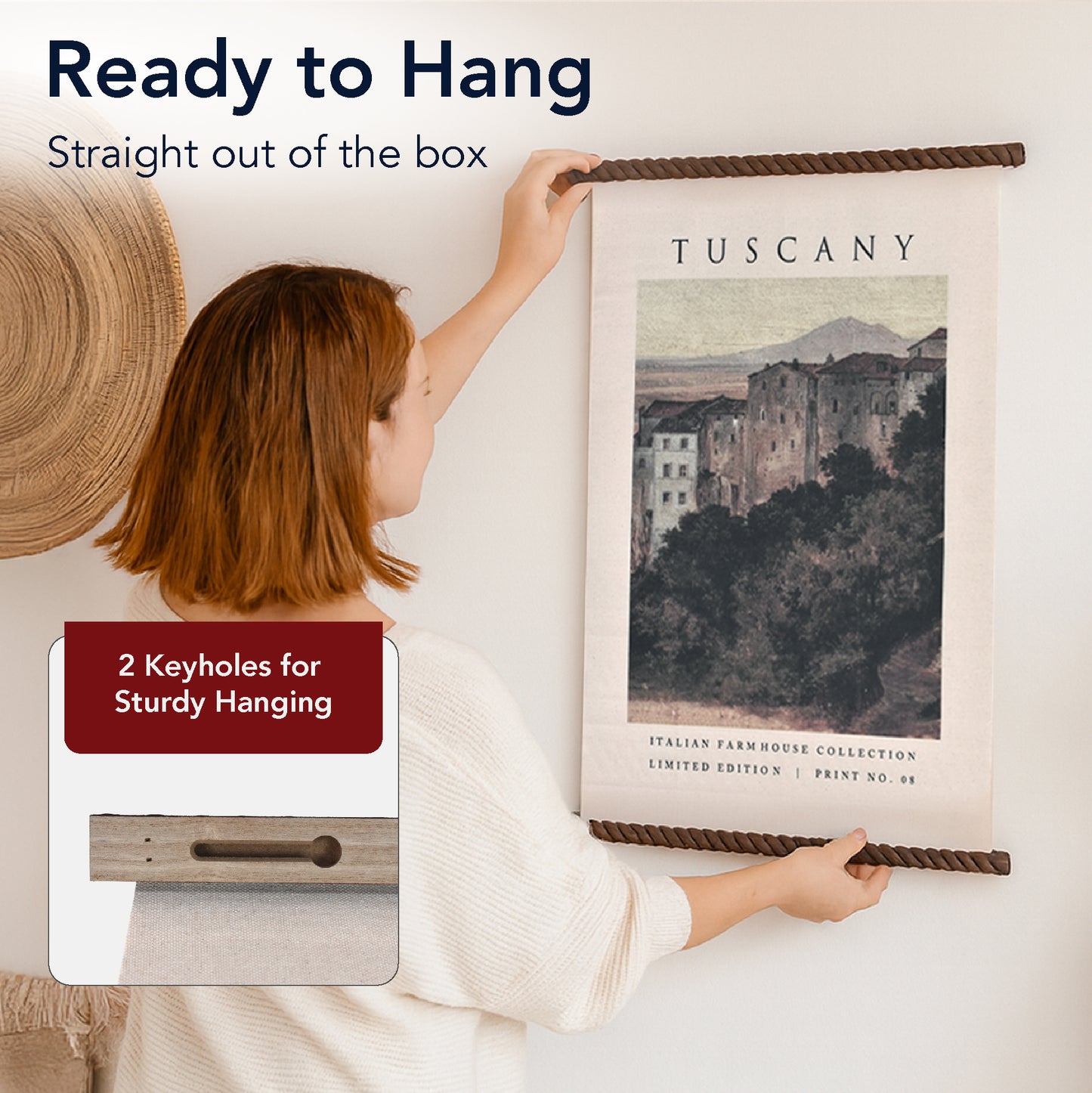 Tuscany Boho Landscape Tapestry Wall Hanging - Cotton Decor