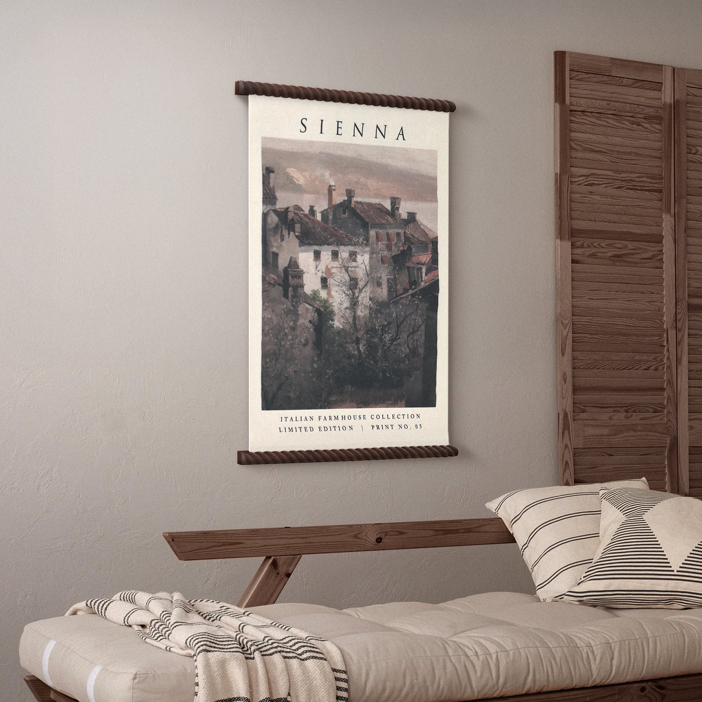 Spindle Tapestry Sienna Landscape Wall Art - Boho Decor