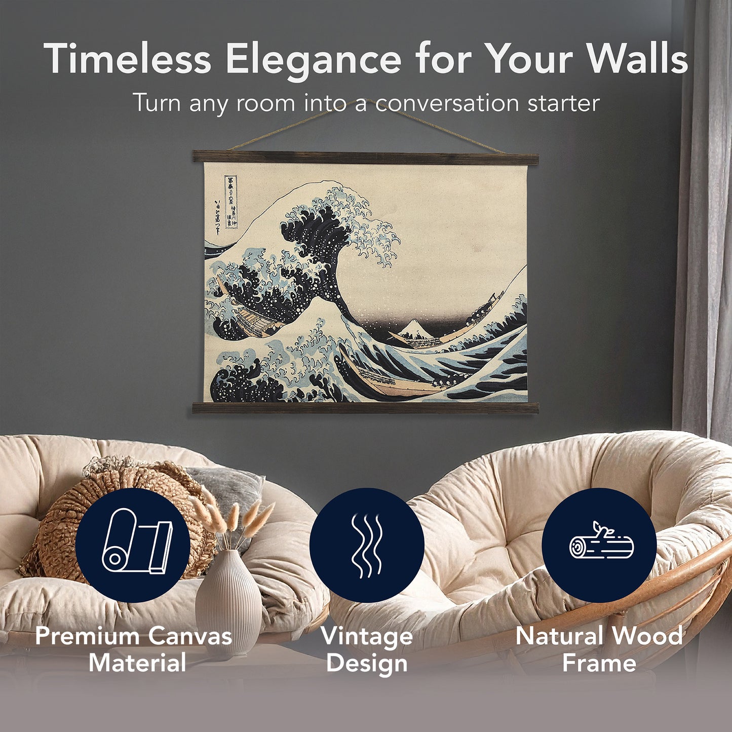 Great Wave Off Kanagawa Tapestry - Coastal Wall Art Decor